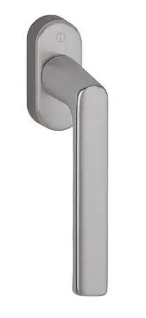 Ручка оконная алюминиевая  HOPPE Hamburg, штифт vario fit 32-42 мм, 45°, 2 винта М5х45,  2 винта М5х50, титан F9