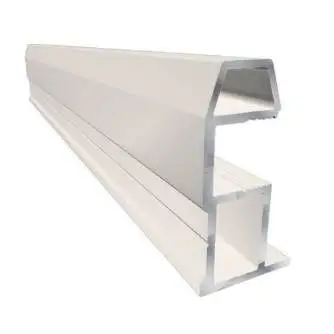 Профиль-ручка трапециевидная Classic Slim, алюминий, L=5400 мм, белый глянец.