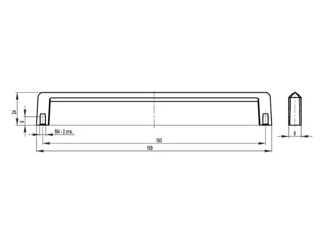 Ручка-скоба FS-184 160 матовый