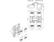 Петля дверная скрытая универсальная, 3D, 111,5x29 мм, 80 кг, никель сатин, с 4 пласт. колпачками