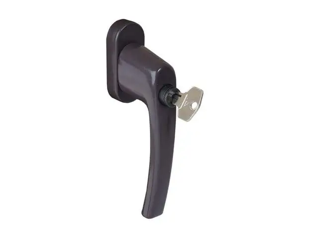 Ручка Rotoline с ключом без логотипа 35мм, коричневый RAL8019/коричневый R04.1