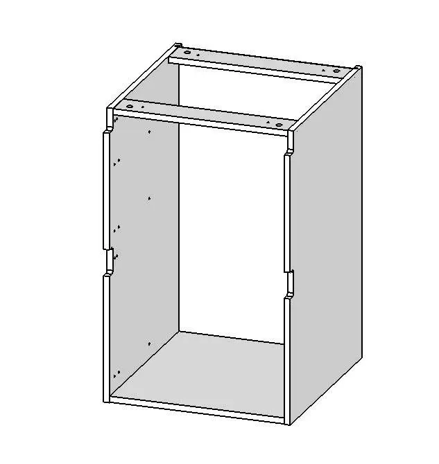 Корпус напольный стандартный 500*530 высотой 780 с ящиками