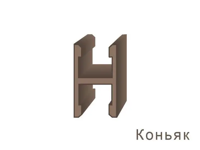 Планка средняя, алюминий, темная бронза, 5800 мм