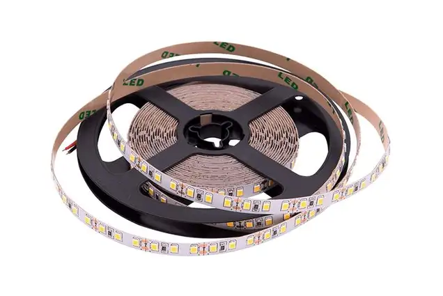 Лента светодиодная 2835/120, 12V, 5м, теплый белый 3000К, IP20, 9.6W/м