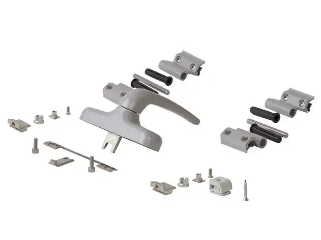 Комплект поворотный Giesse Classic V.01, серебро RAL9006, 01187970