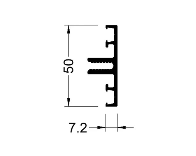 Стойка и Ригель 7 мм 6,8м  9016
