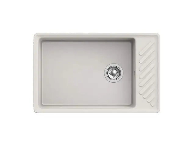 Мойка врезная с крылом GF-QUARZ (Z51) 760*480, белый