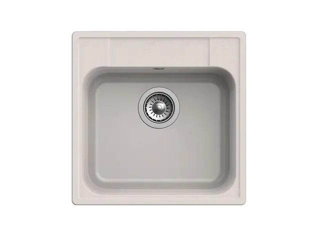 Мойка врезная GF-QUARZ 1-чаш. 480*480, белый