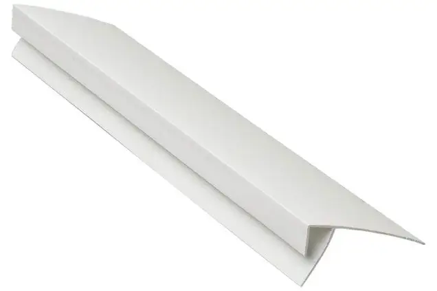Профиль (F) конечный Bauset TPL 10х60мм белый 6,0 м