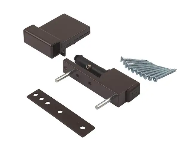 Петля дверная Elementis Compact, на 80кг., Коричневый RAL8019