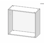 Корпус навесной 800*340 высотой 720 под 2 складных фасада с сушкой (Free Fold), ЯШТ 3128
