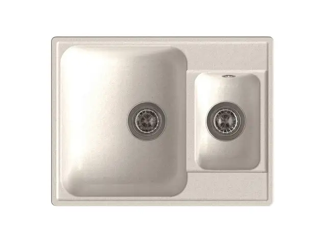 Мойка врезная GF-QUARZ (Z09) 62х48см, цвет белый, кварц