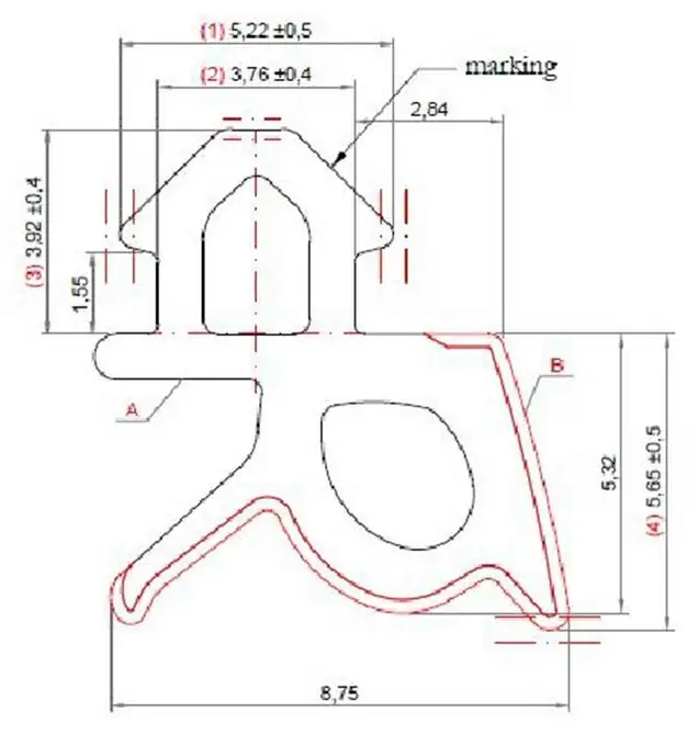 (SCLRH01S) Уплотнитель для профиля REHAU 002 (стеклопакет), EPDM, чёрный