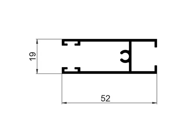 P400/02X Профиль створки RAL 9016 6м.