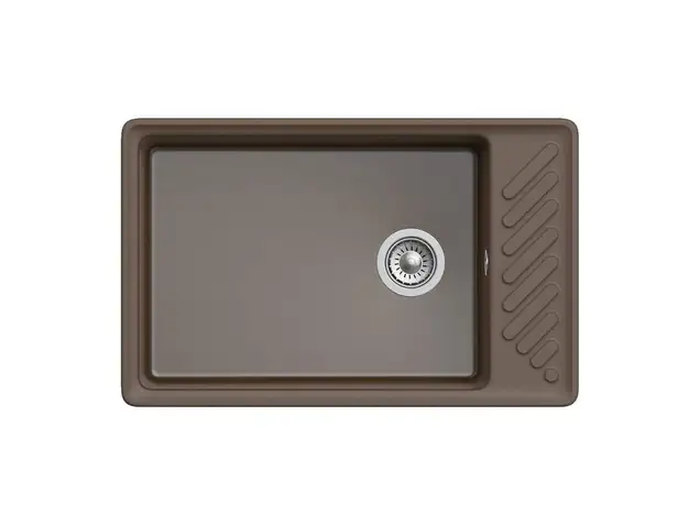 Мойка врезная с крылом GF-QUARZ (Z51) 760*480, терракот