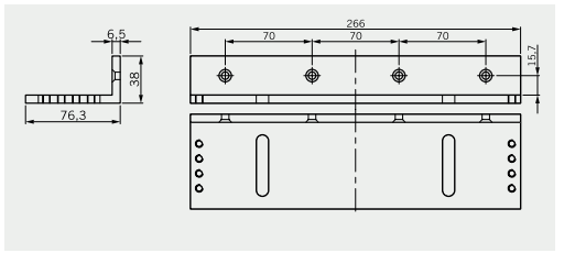 L-кронштейн для EMC 1200 ALH, 8010923